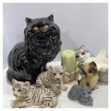 Porcelain Feline Decor