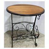 Oval Metal Magazine Rack