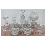 Crystal & Clear Glass Candle holders