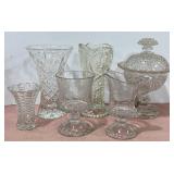 Crystal/Clear Glass pedestal vase/