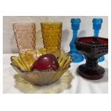 Carnival & Colored Glass Pieces