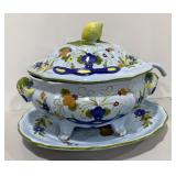 Stoneware Soup Taurine, Ladle & Platter
