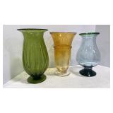 Large Art Bubble Glass Vases