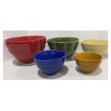 Boston Warehouse Colored Nesting Bowls