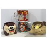 Tasmanian Devil & Wiley Coyote Coffee Mugs