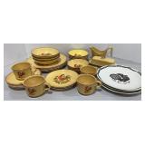 Rooster Dinnerware (incomplete set)