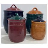 Stoneware Canister Set