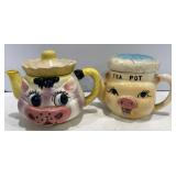VTG Cow & Pig Tea Pots