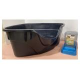 Corner Litter box and auto feeder