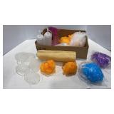Loofas, Spray Bottle & Soap Rests