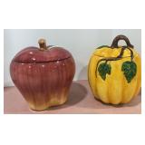 Apple & Pumpkin Cookie Jars