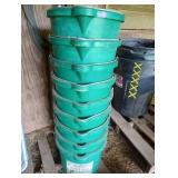 5 Gal. Heated Flat Back Buckets.