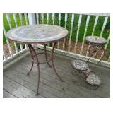Patio Table & Plant Stand
