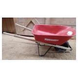 Yardworks 5 CuFt. Metal Tub Wheel Barrow