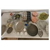 Pans used for concrete stepping stones,