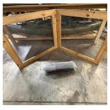 Folding display screen & assorted screen material