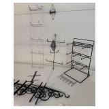 Racks, 6 shelf brackets with hooks