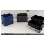 Cloth bins without lids