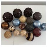 Assorted decorative balls
