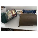 3 camping mats, sleeping bag