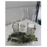 Hurricane globes, centerpiece