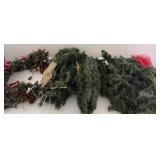 Pine garland and pieces