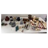 Assorted candles, wax warmers, potpourri