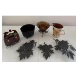 Fall dï¿½cor, Longaberger trivets, containers