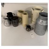 Metal pitchers, metal containers