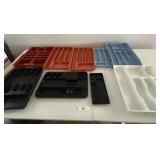 Utensil organizers, plastic desk organizers