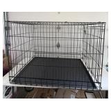 Collapsible dog kennel, 1 door, removable liner