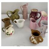 Assorted pitchers & creamers