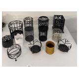 Candle holders for glass jars