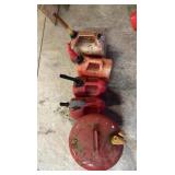 Assorted gas cans