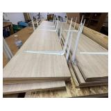8 shelves with brackets & screws, 8' x 16'