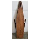 Antique wood ironing board