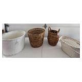 4 assorted baskets, 2 large, 2 medium