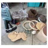 Crafting items, garland, hats, wreaths