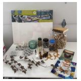 Crafting items, canvases, diamond art, books