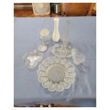 Glass serving pieces
