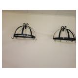 2 pot racks. Wall mounted