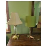 2 table lamps. 19 & 22' tall