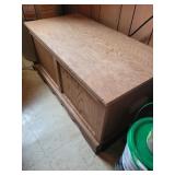 Oak blanket chest