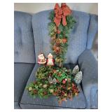 Christmas decor & brush trees