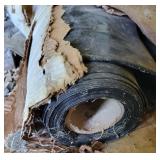 Plastic sheeting. Unknown amount