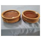 12 Hull bread plates. 7.5'