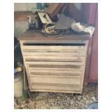 Metal cabinet and contents