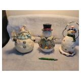 Snowmen! Really! Tallest 11'