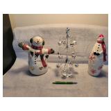 Snowmen & 12' Christmas tree