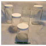 5 Golden Harvest canisters.